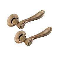 Ручки на розеті MVM/Linde A-2009 (T3-E9) АВ стара бронза